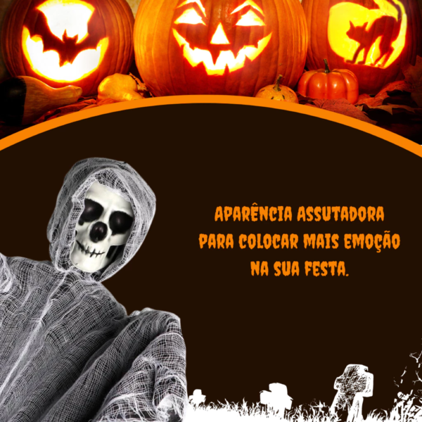 Caveira Voadora Decoração De Halloween E Festas Halloween - Image 2